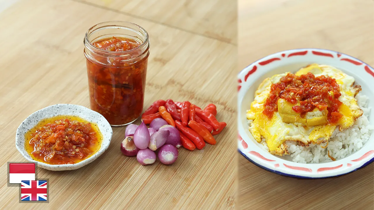 Sambal Bawang & Tahu Telur Ceplok